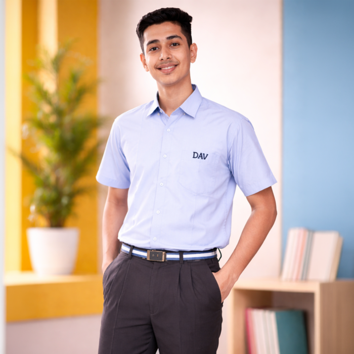 DAV Boys Summer School Uniform Shirt (Class 6th–12th)