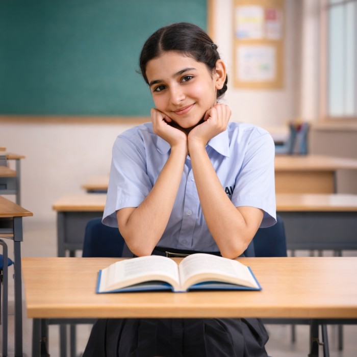 DAV Girls Summer School Uniform Shirt (Class 6th–12th)