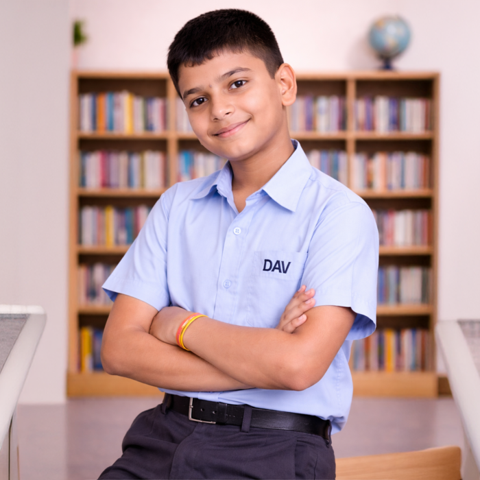 DAV Boys Summer School Uniform Shirt (Class 3rd–5th)