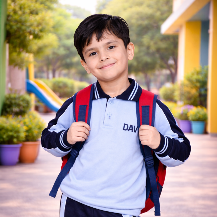 DAV Boys Winter School Uniform T-Shirt (Nursery–Class 2nd)