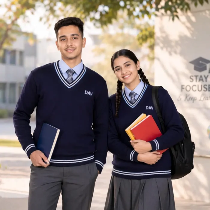 DAV School Uniform Full Sleeve Sweater (Class 3rd–12th)