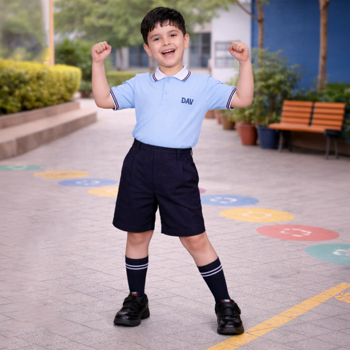 DAV Boys Summer School Uniform Shorts (Nursery–Class 2nd)